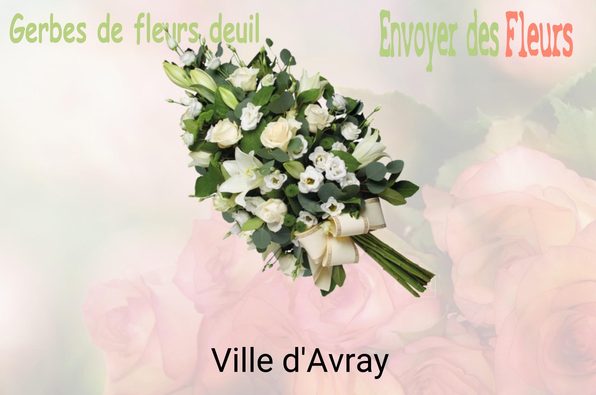 Gerbe de fleurs de deuil livrée à Ville-d'Avray